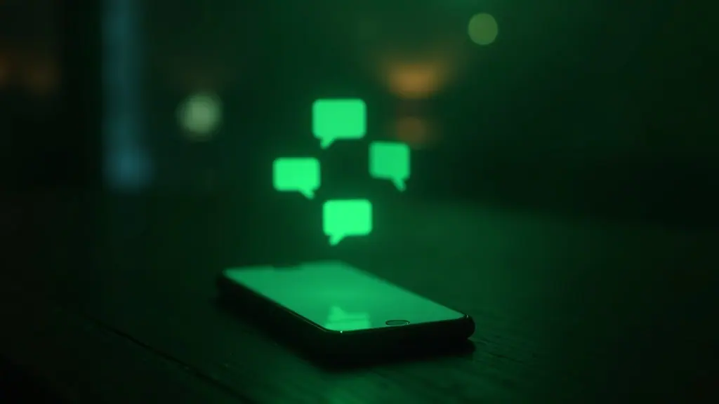 A phone glowing with unanswered customer messages late at night